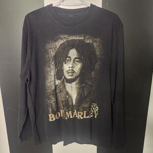 Bob Marley Graphic Sleeve Single Stitch